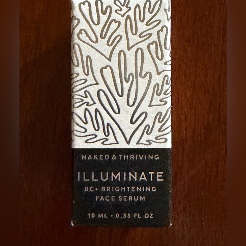 Naked & Thriving Illuminate Brightening Face Serum - Silver & Black